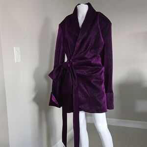 Ella Lisque, Chic Purple Long Sleeve Women's Dress